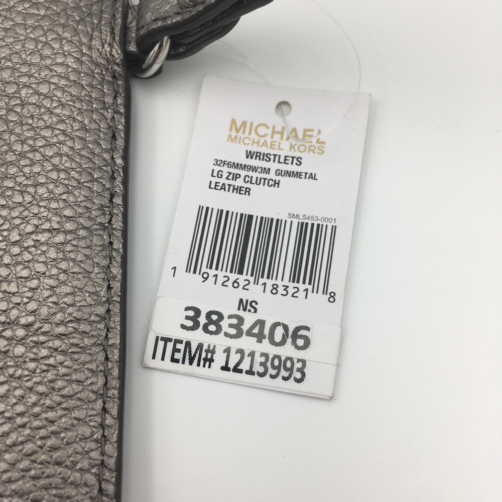 Michael Kors Wristlet Large Zip Leather Clutch - Picture 5 of 5